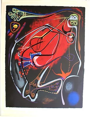 Andre Masson 1896-1987 Vintage Serigraph Signed Numbered La Nuit Surrealism Rare • $800