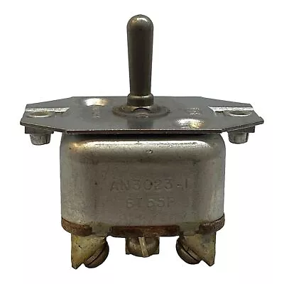 AN3023-1 ST55P Mil Spec DP3T Toggle Switch ON-OFF-ON 5930-00-636-0465 • $93.50