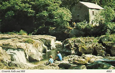 £0.40 • Buy #902 Vintage Holiday Souvenir WALES Postcard Cenarth Falls And Mill ARCHWAY 4003
