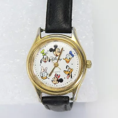 Mickey Mouse And Friends Watch Donald Duck Goofy Pluto Daisy Leather Band • $29.99