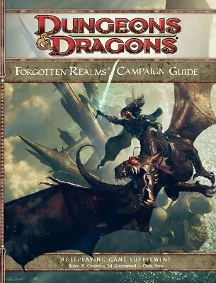 HARDCOVER 4e Forgotten Realms Campaign Guide AD&D 4th Edition • $49.95