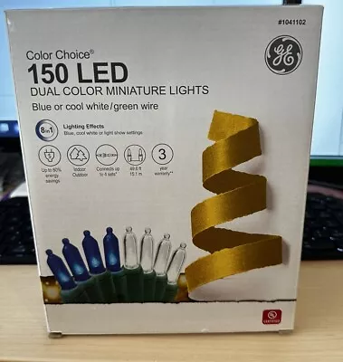 GE Color Choice 150-Count Multi-function Color Changing LED Christmas Lights • $40