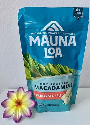 HAWAII MAUNA LOA Macadamias Nuts HAWAIIAN SEA SALT  8 Oz • $15.75