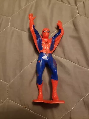 Vintage Marx Spider Man Red 7  Figure Marvel Comics Super Hero Painted Prototype • $175