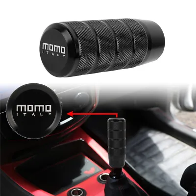 JDM MOMO Black Titanium Stick Gear Shift Knob Lever Shifter Universal • $13.88