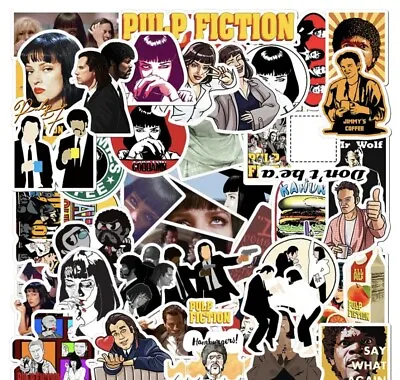 50 PCS Pulp Fiction Movie Stickers Car Decals Hydro Laptop Binder Free Shipping! • $9.99