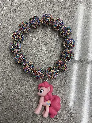 Handmade Pinkie Pie Bracelet New Nickel-free Shiny Pink My Little Pony MLP • $8