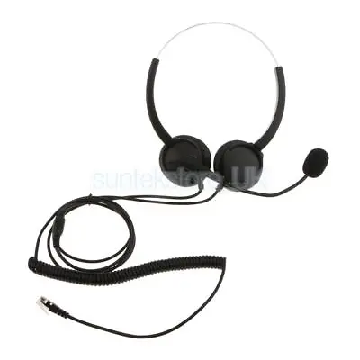 £18.89 • Buy VH530D Call Center IP Phone Telephone Corded Headset With Mic RJ9 Connector