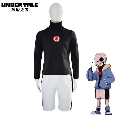 Cosplay Undertale Killer Sans Costume Halloween Carnival Suits Hoodie Shorts Men • £24