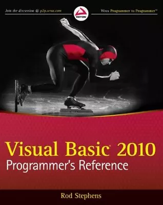 Visual Basic 2010 Programmer's Reference By Stephens Rod Paperback / Softback • $11.98