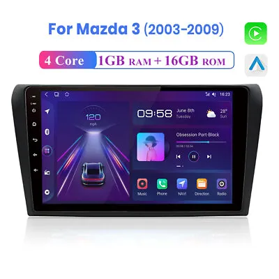 For Mazda 3 2003-2009 Android 11 16GB Car Stereo Radio GPS WIFI Navi CarPlay DAB • $144.99