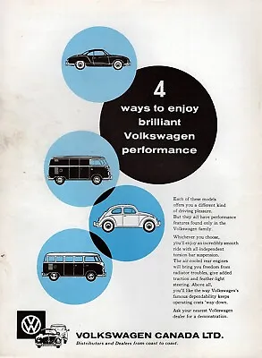 1960 Volkswagen Bug Bus Karmann Ghia Original RARE Print Ad • $16.47