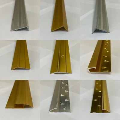 Carpet Metal Cover Strip Door Trim - Pack Of 10 - Gold/simbrass&Silver - 900mm  • £40