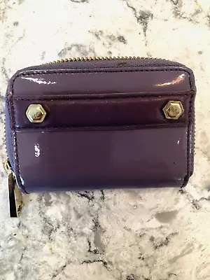 Z Spoke Zac Posen Patent Leather Soft Plum Compact Wallet • $8