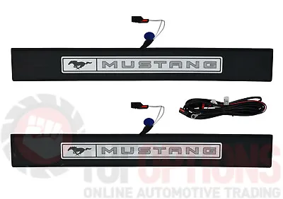 New GENUINE FORD Mustang Door Illuminated Sill Plate Kit - FR3Z-63132A08-AA • $76.98