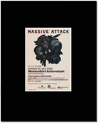 Massive Attack - Westonbirt Arboretum - 8 X 10 Matted Mounted Magazine Artwork • £7.99