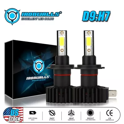 2pcs LED Bulbs H7 Car Headlight 330000LM Super Bright 6000K White Hi/Lo Beam Kit • $28.55