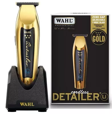 Wahl Cordless Detailer Li Hair Trimmer Gold Genuine • $239.95