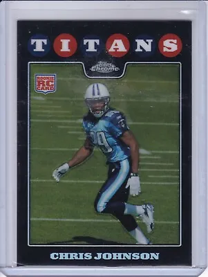 2008 Topps Chrome Chris Johnson Refractor Rookie RC # Titans Centered • $4.99