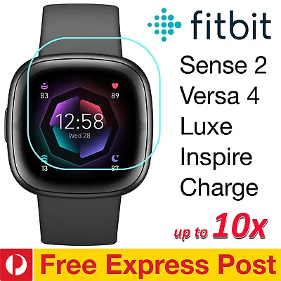 $19.99 • Buy [FREE EXPRESS] Premium Clear Screen Protector Film For Fitbit Versa 3 Charge 5