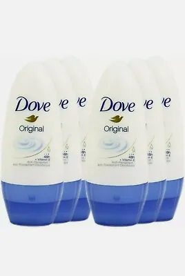 £9.79 • Buy Dove Original Roll-On Anti-Perspirant Deodorant 50ml Case Of 6