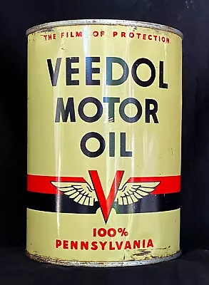 $10.50 • Buy Veedol Motor Oil  ---  One Quart All Metal Can