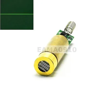 $14.24 • Buy 532nm 30mW 3V Green Laser Line Diode Module Brass Host 12mm W/ Driver Reticle