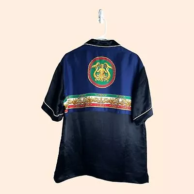 Gucci Black Silk Bowling Shirt • $400