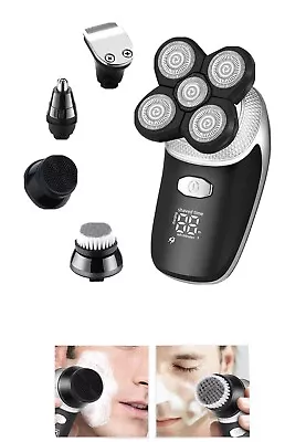 5In1 4D Rechargeable Electric Shaver Waterproof Cordless Trimmer Bald Head • $54.99