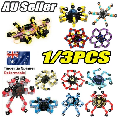 $10.79 • Buy Deformable Fingertip Mechanical Gyro Fun Toys For 5 6 7 8 9 10 Year Old Boy Girl