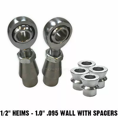 Panhard Rod End Fab Kit 1/2  Chromoly Heim Joint High Angle Spacers 1  .095 Wall • $49.99