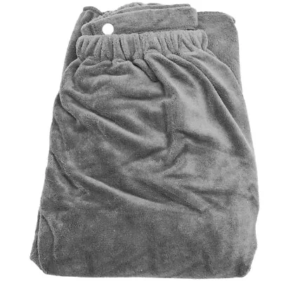 Men S Adjustable Shower Wrap Mens Towel Wrap Bath Towel Spa Robes Keep Warm • $17.27