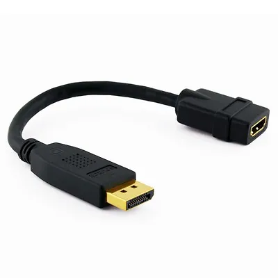 £5.13 • Buy DisplayPort To HDMI Multimode Short 200mm Cable Cablesson HDTV Converter Black