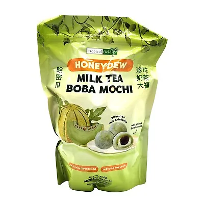 Honeydew Milk Tea Boba Mochi With Boba Pearl Centre 700g Bite Size About 47x15g • $17.28