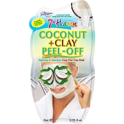 7TH HEAVEN Coconut/Clay Moisturising Cleansing & Smoothening Peel Off Mask 10ml • £2.49