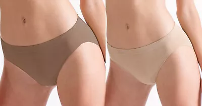 Girls Seamless Ballet Knickers Silky Dance Brief Nude Brown Age 4-12 XS S M L XL • £6.50