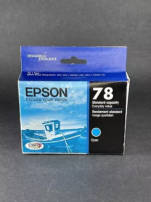 GENUINE Epson 78 Cyan Ink -  New Retail Box  - Exp 2019 • $12.59