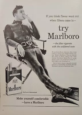 Marlboro Man Print Ad Vintage Ephemera Wall Art Decor Scuba Diver • $18.99