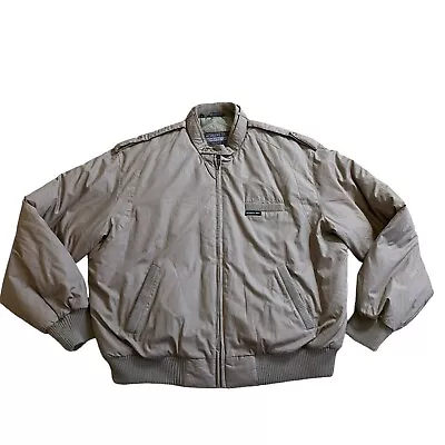 Members Only Jacket Grey Men’s Size XL - Bomber -  Zipper - Clasps • $19.99