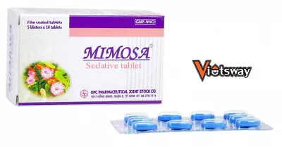 50 Mimosa Tablets Natural Sedative Vietnamese Effective Herbal Sleeping Pills • $12.99