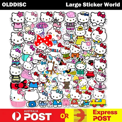 50pcs Hello Kitty Vinyl Sticker Luggage Car Laptop Phone Skateboard • $5.99