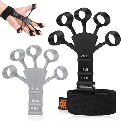 $3.99 • Buy Finger Exerciser Strength Gripper Forearm Trainer Hand Grip Strengthener Therapy
