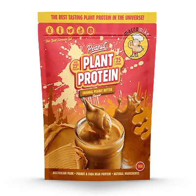 Macro Mike Peanut Plant Protein 1kg - Vegan - Choose Your Flavour • $74.95