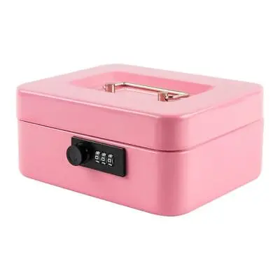 Medium Cash Box With Combination Lock Safe Metal Money Box With Money • $20.45