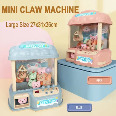 Mini Claw Machine Kids Arcade Doll & Candy Catch Grabber With Lights & Music AU • $49.99