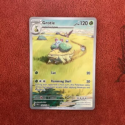 Grotle 164/162 Illustrated Rare Alt Art SV Temporal Forces Pokemon English NM • $3.90