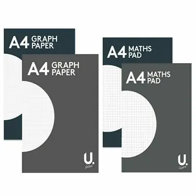 A4 Graph Paper Maths Exercise Book Square School Office Pad • £3.49