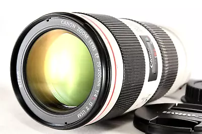 Canon Zoom Lens EF 70-200mm F/4 L IS II USM Good Used Condition W/covers • $1299