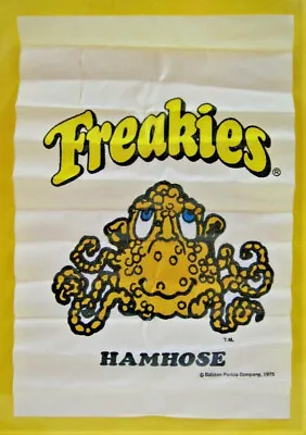 $79.99 • Buy Vintage 1975 Hamhose Freakies Cereal Toy Banner Sign Unused Old Store Stock