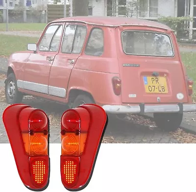 Rear Combination Tail Light Lens Set Renault R4 L TL GTL Savane R4 F4 F6 R4 R3 • $47.52